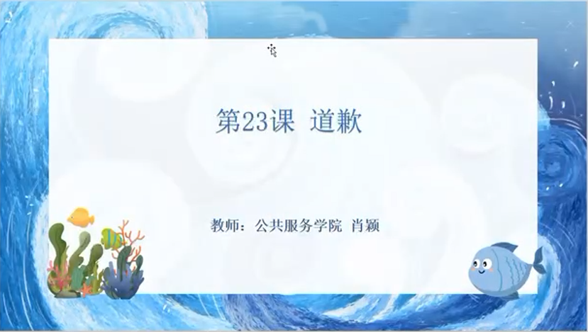 道歉- 肖颖